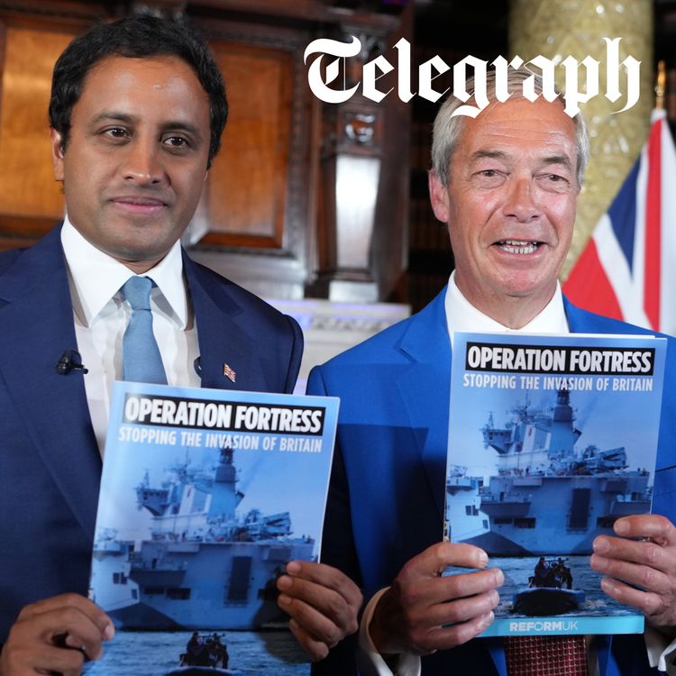 cover art for 'Britain is being invaded': Reform says only the navy can stop the small boats now