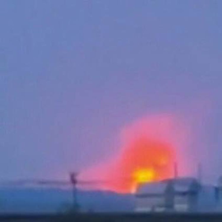 cover art for Explosions at Russian gunpowder plant & 'scores' of casualties after drone barrage batters Kharkiv