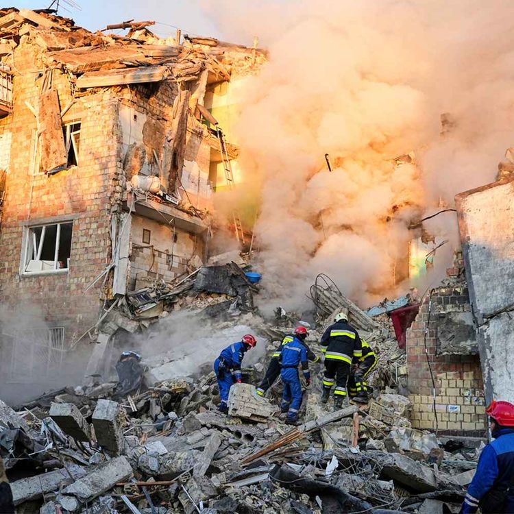 cover art for Zelensky urges ceasefire as UN Security Council convenes after Russian attack on Kyiv