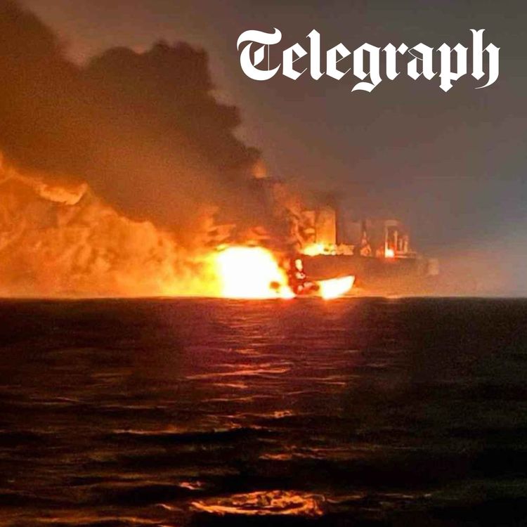 cover art for Drone boats blow up Russian oil tankers & missile blitz leaves 600,000 without power