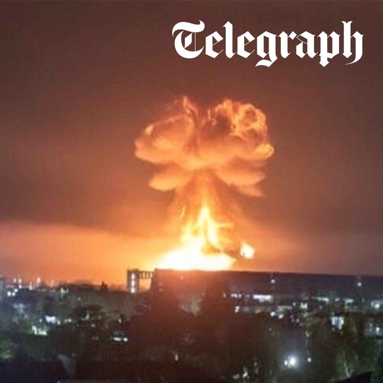 cover art for 'Hiroshima without radiation': refinery inferno spews black rain & Ukraine kills 12 Russian FSB officers in drone strike