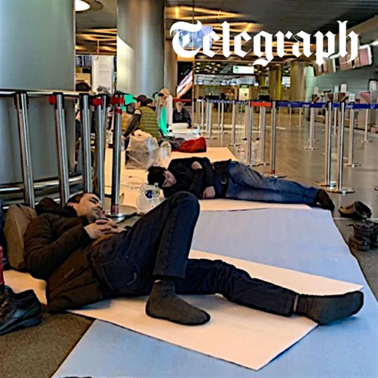 cover art for Moscow airports in chaos after Zelensky drones threat grounds flights as Sochi port 'under attack'