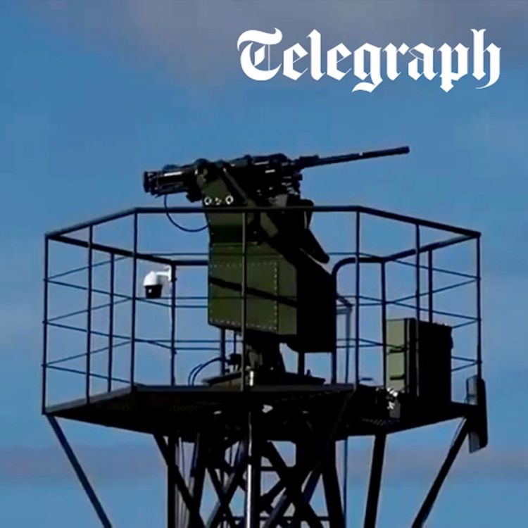 cover art for Ukraine uses AI machine guns for first time & drone swarm sets fire to Russian oil site