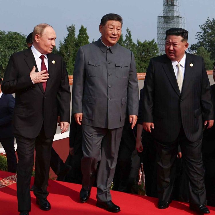 cover art for Axis of upheaval: Inside China's military parade with Russia, North Korea and Iran