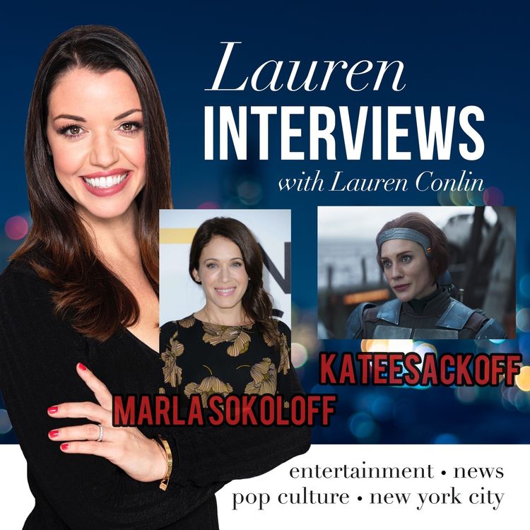 cover art for GIRL BOSS episode featuring Marla Sokoloff (Full House) & Katee Sackhoff (The Mandalorian)