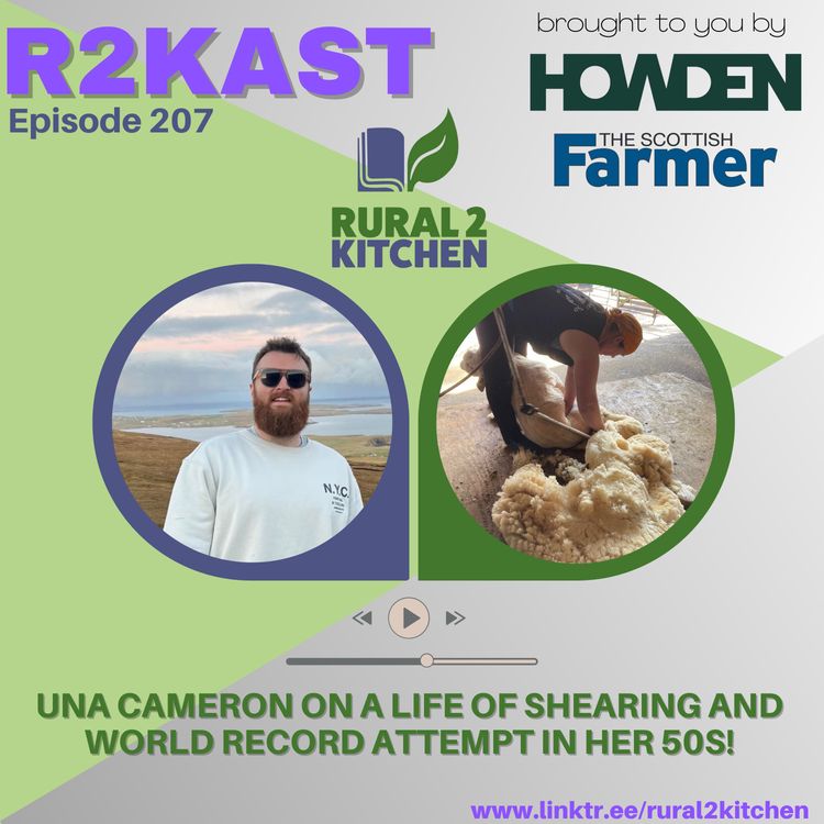 cover art for R2Kast 207 - Una Cameron on a life of shearing and world record attempt in her 50s!
