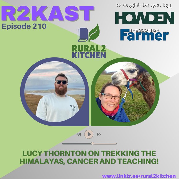 cover art for R2Kast 210 - Lucy Thornton on trekking the Himalayas, cancer and teaching!