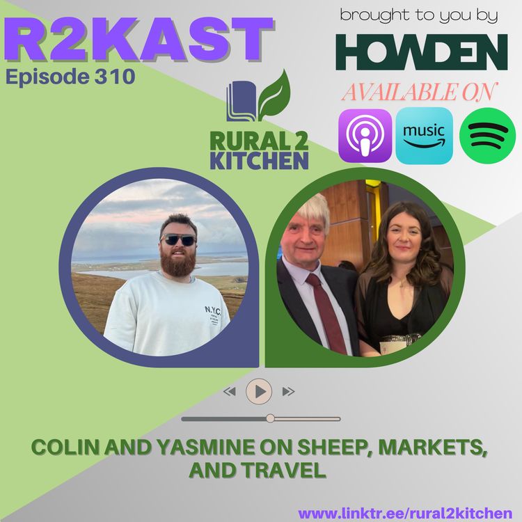 cover art for R2Kast 310 - Colin and Yasmine on Sheep, Markets, and Travel