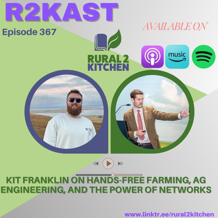 cover art for R2Kast 367 – Kit Franklin on hands-free farming, ag engineering, and the power of networks