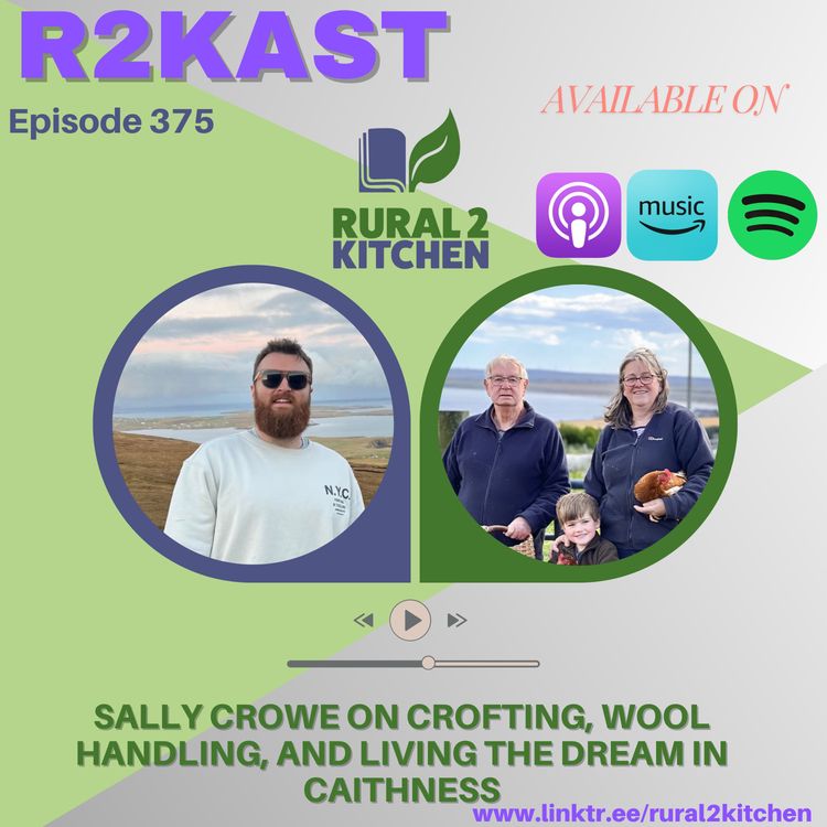 cover art for R2Kast 375 – Sally Crowe on crofting, wool handling, and living the dream in Caithness