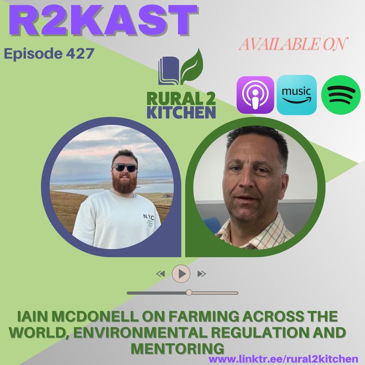 cover art for R2Kast 427 – Iain McDonell on farming across the world, environmental regulation and mentoring