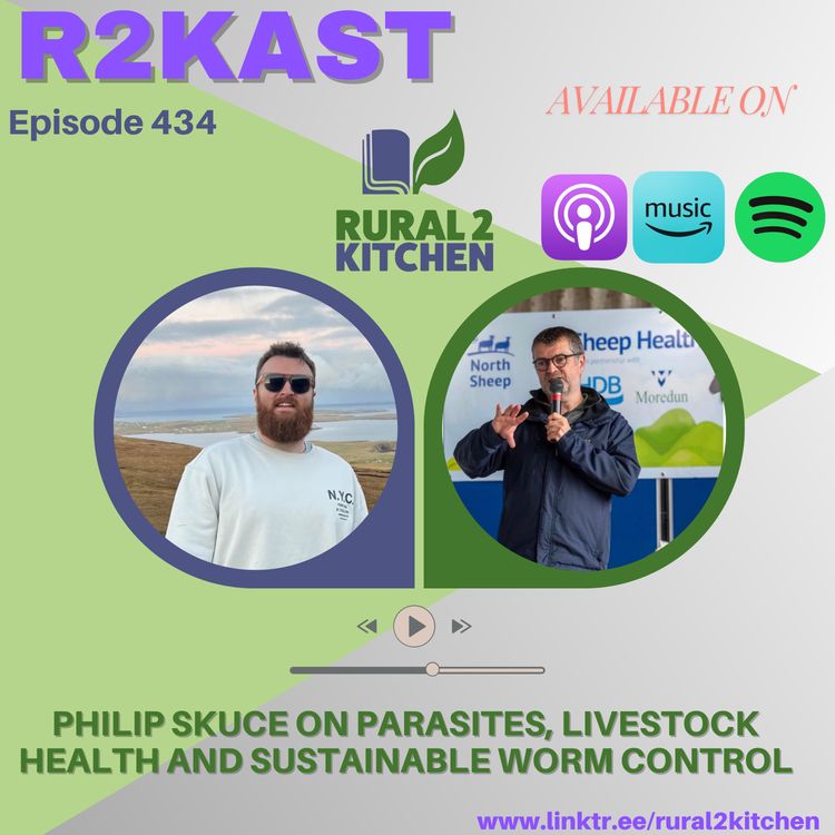 cover art for R2Kast 434 – Philip Skuce on parasites, livestock health and sustainable worm control