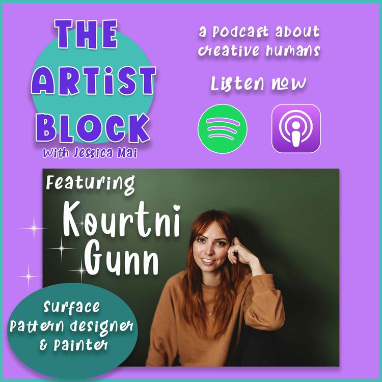 cover art for Kourtni Gunn -Surface Pattern Designer | The Artist Block