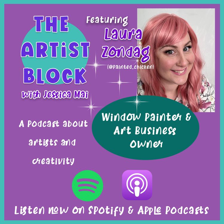 cover art for Laura Zondag - Window Painter | The Artist Block