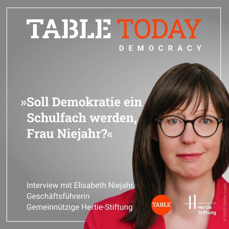 cover art for Soll Demokratie ein Schulfach werden, Frau Niejahr?
