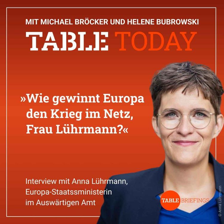 cover art for Wie gewinnt Europa den Krieg im Netz, Frau Lührmann?