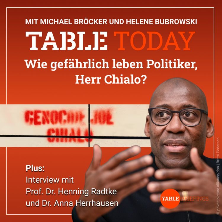 cover art for Wie gefährlich leben Politiker, Herr Chialo?