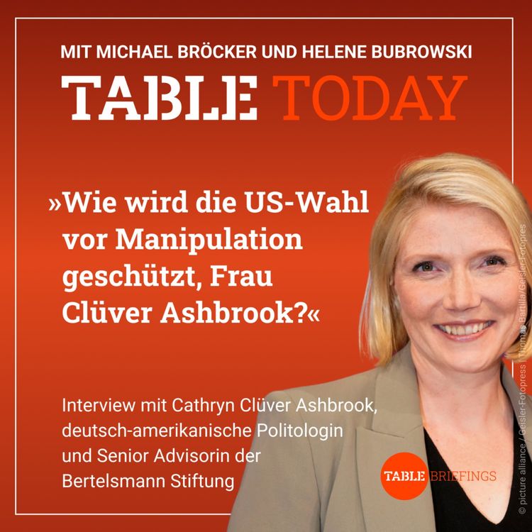 cover art for Wie wird die US-Wahl vor Manipulation geschützt, Frau Clüver Ashbrook?