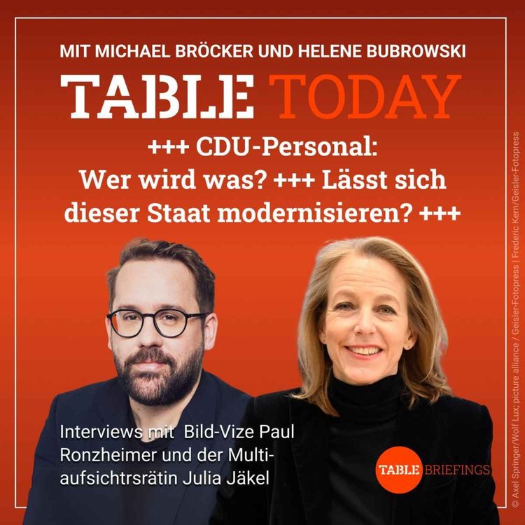 cover art for +++CDU-Personal: Wer wird was?+++Lässt sich dieser Staat modernisieren?+++