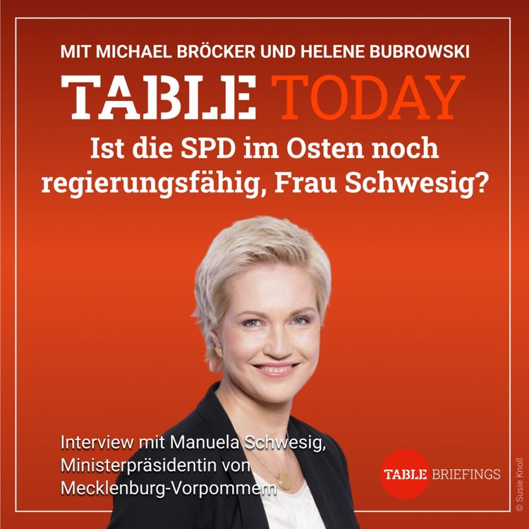 cover art for Ist die SPD im Osten noch regierungsfähig, Frau Schwesig?