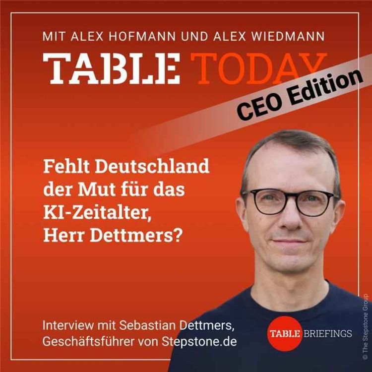 cover art for Fehlt Deutschland der Mut für das KI-Zeitalter, Herr Dettmers?