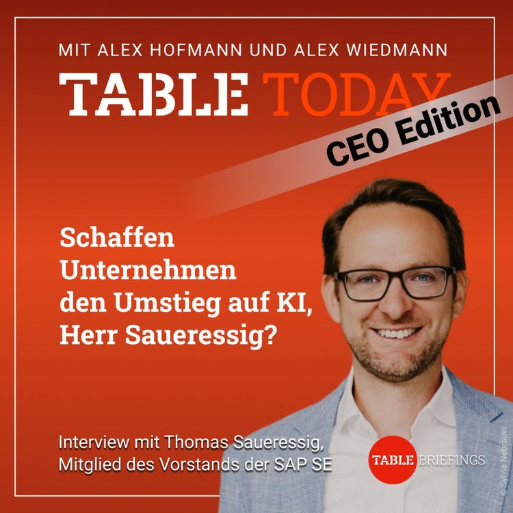 cover art for Schaffen Unternehmen den Umstieg auf KI, Herr Saueressig?