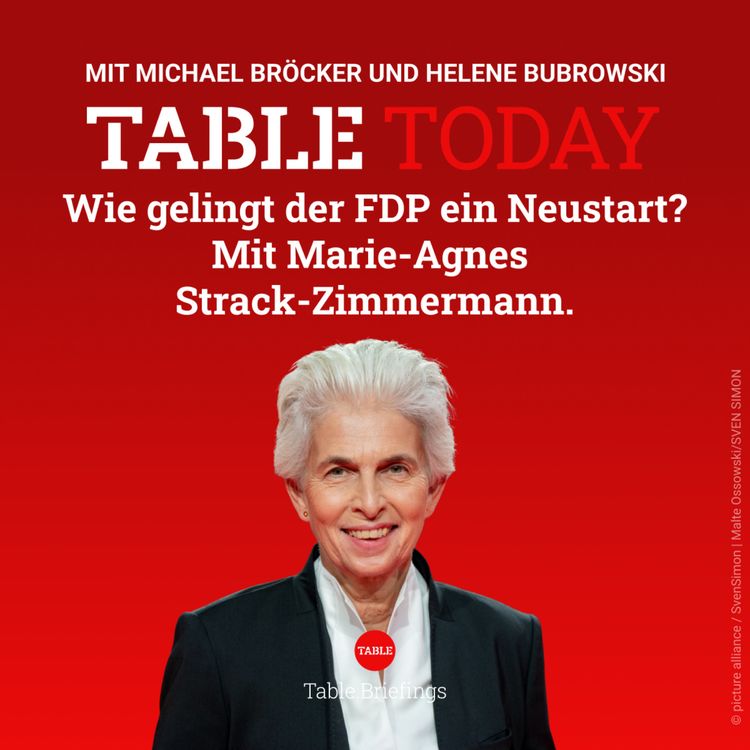 cover art for Wie gelingt der FDP ein Neustart? Mit Marie-Agnes Strack-Zimmermann.