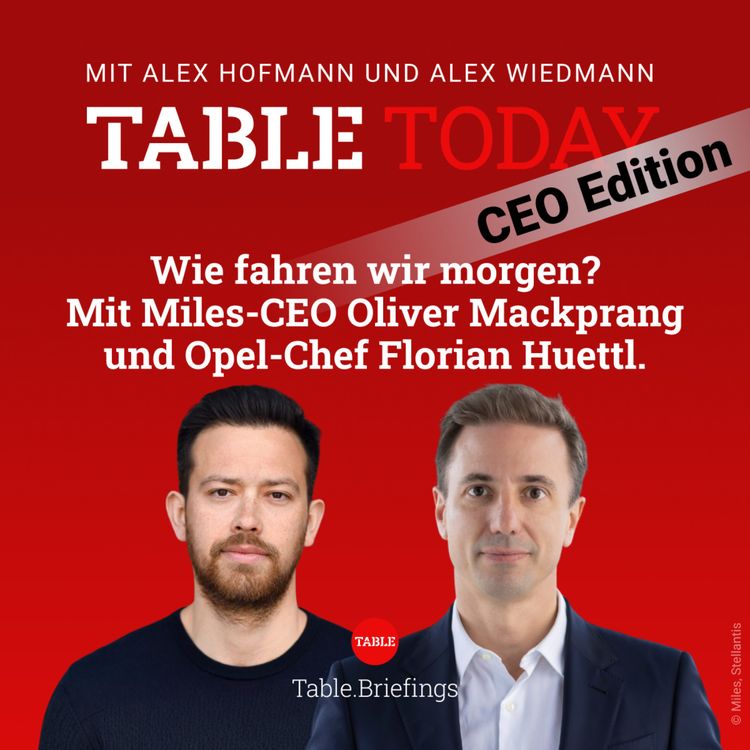 cover art for Wie fahren wir morgen? Mit Miles-CEO Oliver Mackprang und Opel-Chef Florian Huettl.