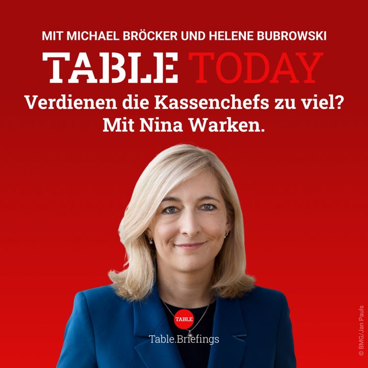 cover art for Verdienen die Kassenchefs zu viel? Mit Nina Warken.