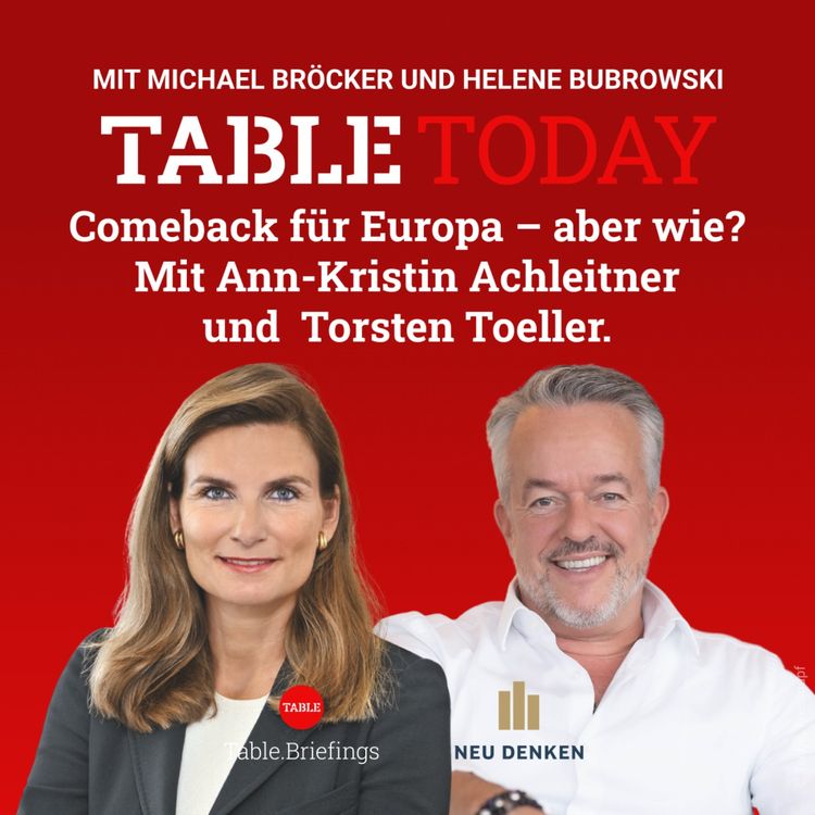 cover art for Comeback für Europa - aber wie? Mit Ann-Kristin Achleitner und Torsten Toeller.