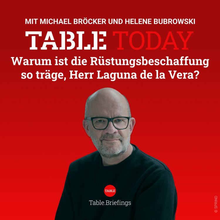 cover art for Warum ist die Rüstungsbeschaffung so träge, Herr Laguna de la Vera?