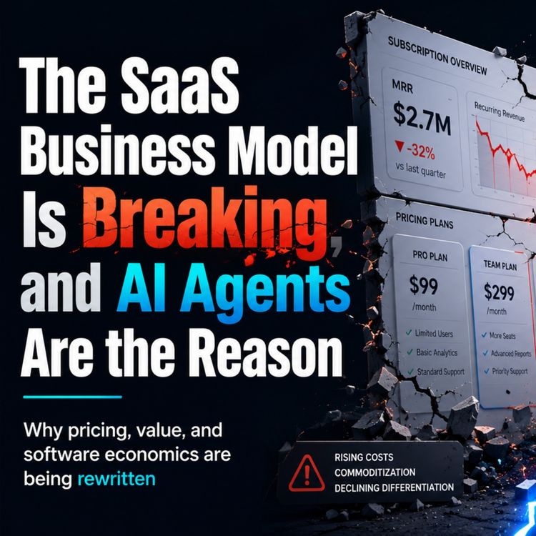 cover art for The SaaS Model Is Breaking, and AI Agents Are the Reason
