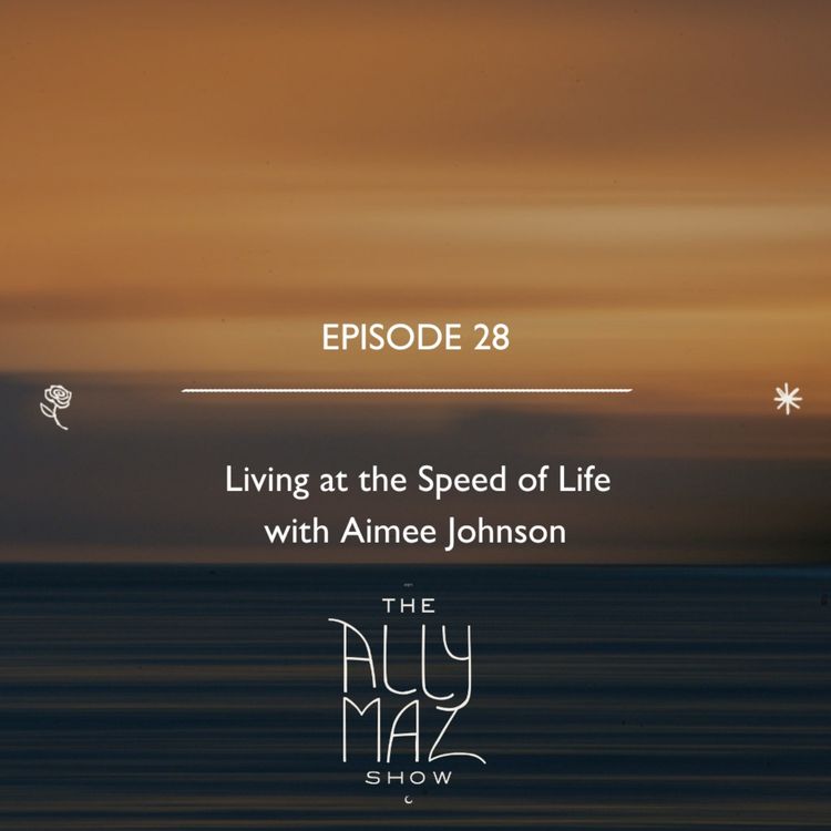 cover art for Living at the Speed of Life with Aimee Johnson