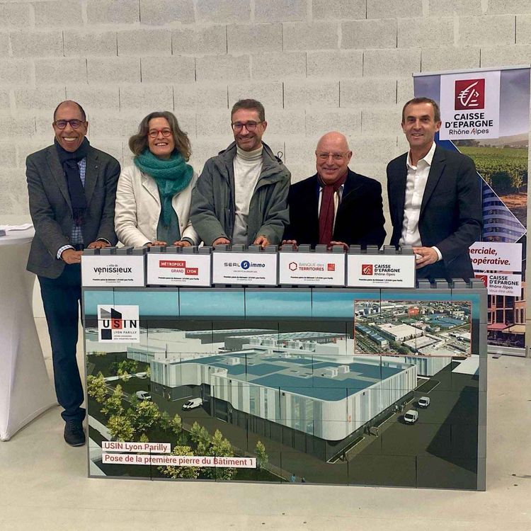 cover art for Usin Lyon Parilly : un nouveau batiment industriel sort de terre