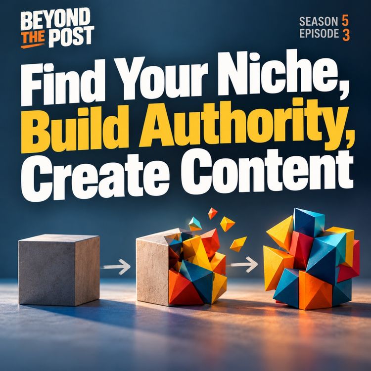 cover art for Find Your Niche, Build Authority, Create Content