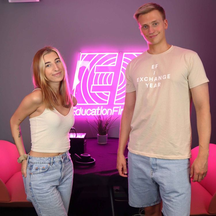 cover art for Jordskjelv, språkreise-tatovering, og utfordringer på språkreise til Brighton, San Diego, og Long Beach