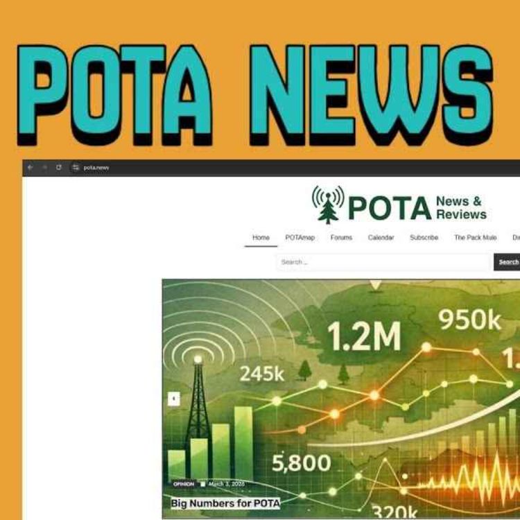 cover art for POTA News and Reviews with Perry W1GRD