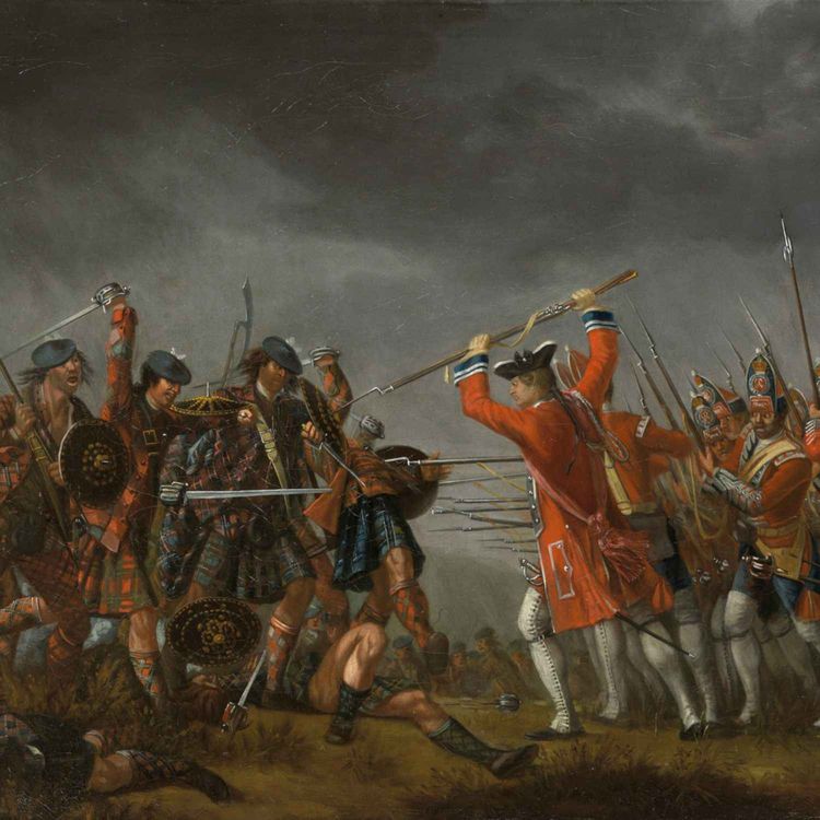cover art for Episode 355: The Jacobite Risings and the Battle of Culloden