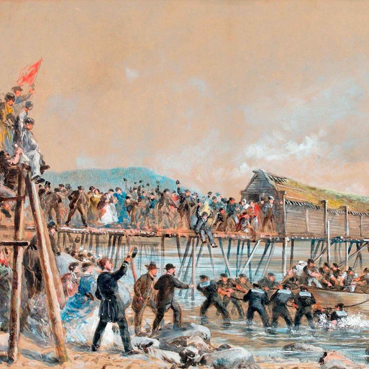 cover art for Episode 389: The First Transatlantic Telegraph Cable