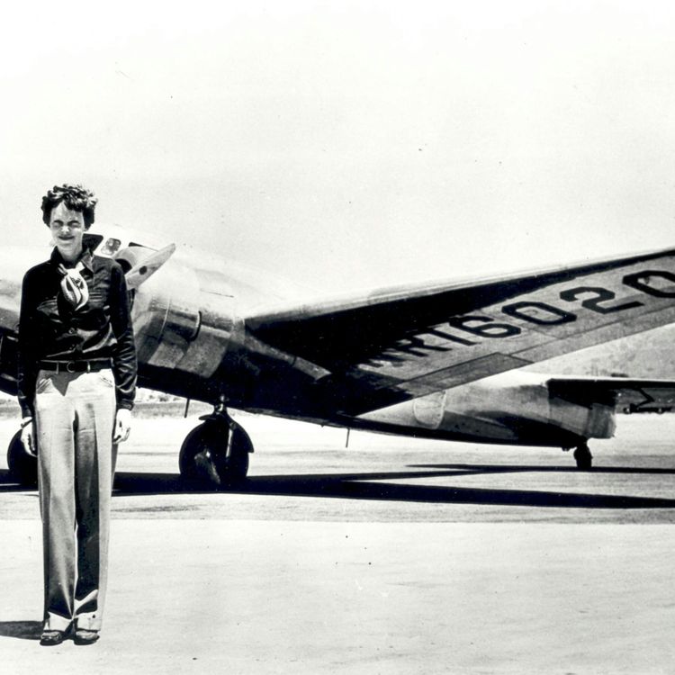 cover art for Episode 218: Amelia Earhart, Aviation Pioneer