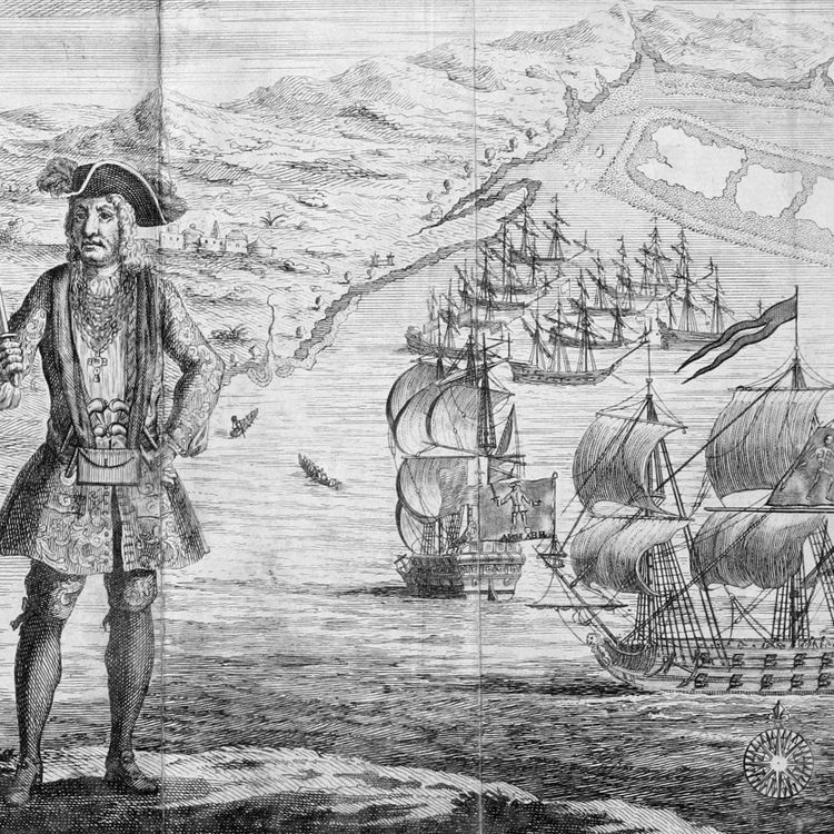 cover art for Episode 196: Bartholomew Roberts, the Great Pirate - Part 2