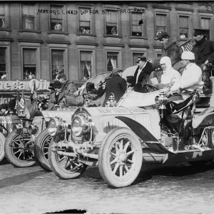 cover art for Episode 183: The 1908 New York to Paris Race