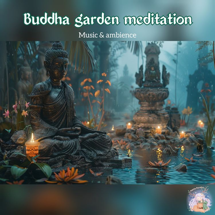 cover art for 🎧Peaceful buddha garden ambience & music