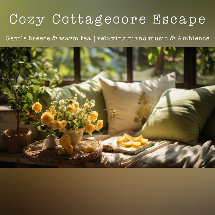 cover art for 🎧Cozy Cottagecore Escape : Gentle breeze & warm tea | relaxing piano music & Ambience
