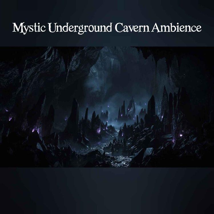 cover art for 🎧Mystic Underground Cavern Ambience | Ancient Stone Energy, Dripping Water & Deep Echoes