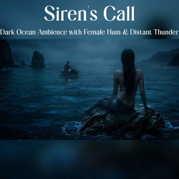 cover art for 🎧Siren's Call | Dark Ocean Ambience with Ethereal Female Hum & Distant Thunder