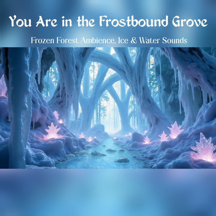 cover art for ❄️ You Are in the Frostbound Grove | Frozen Forest Ambience, Ice & Water Sounds