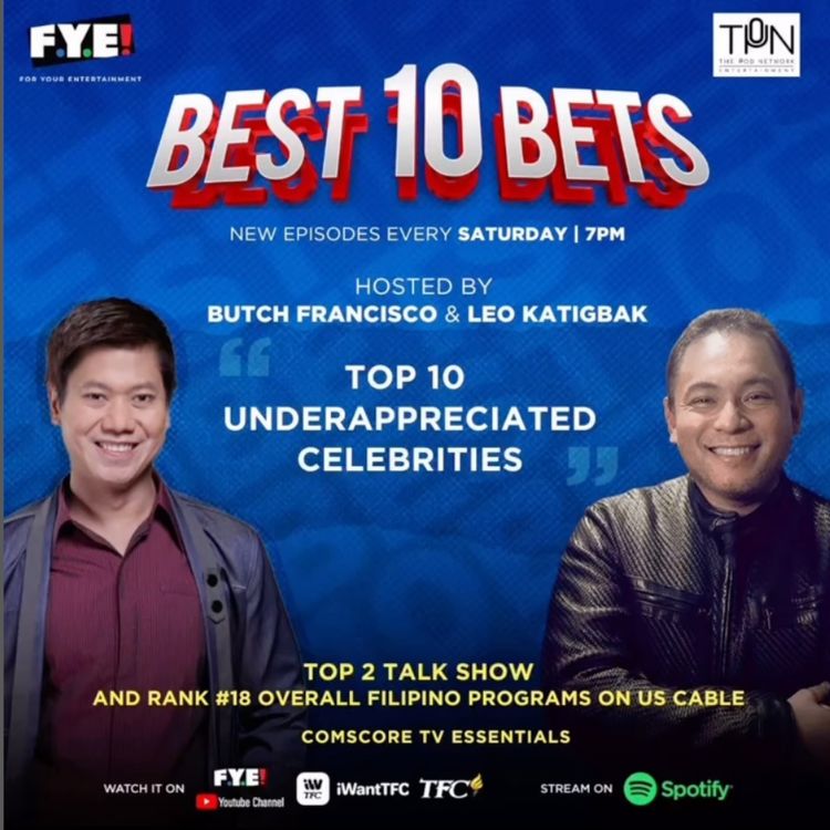 cover art for Episode 35: 10 Underappreciated Celebrities, Mga Artista Na Kulang Sa Recognition!