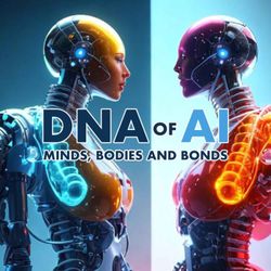 cover art for DNA of AI: Minds, Bodies and Bonds