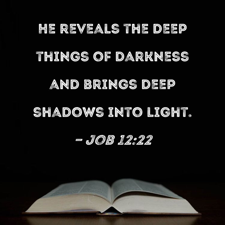 cover art for When God reveals hidden things to light Job 12:22